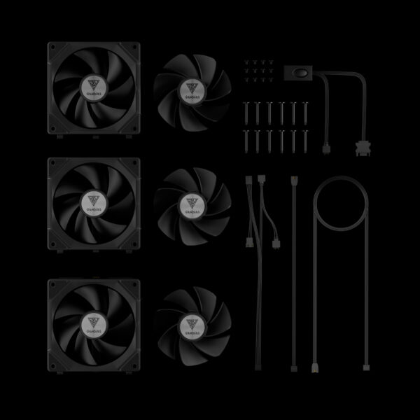 Gamdias AEOLUS P2-1203 120mm ARGB Fan Pack - Image 8