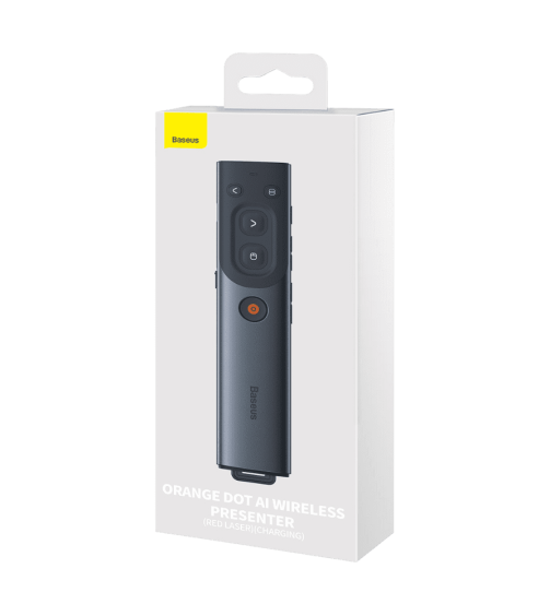 Baseus Orange Dot AI Wireless Presenter (Red Laser) (Charging)