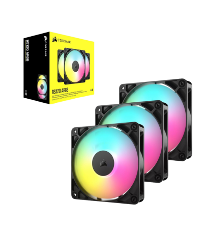Corsair RS120 ARGB 120mm PWM Tripple White Fan KIT