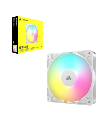 Corsair RS120 ARGB 120mm PWM White Fan