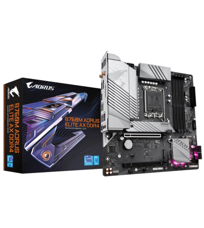 Gigabyte B760M AORUS ELITE AX DDR4 Micro ATX Motherboard
