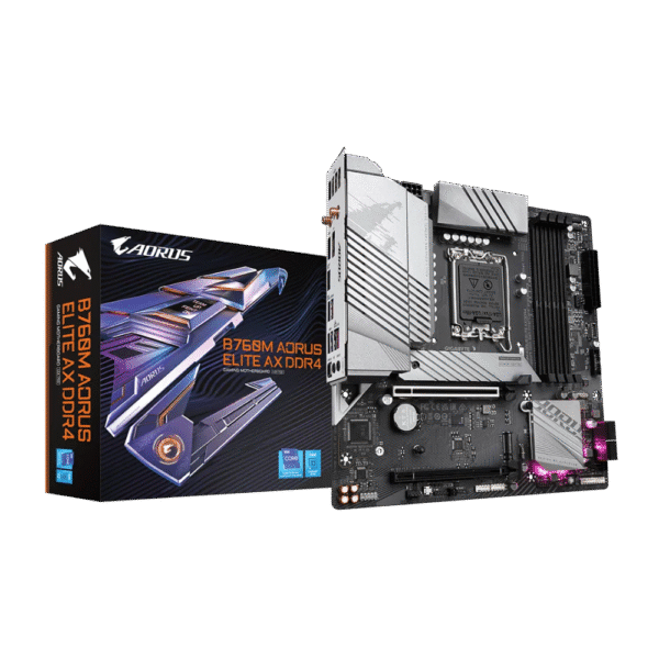 Gigabyte B760M AORUS ELITE AX DDR4 Micro ATX Motherboard