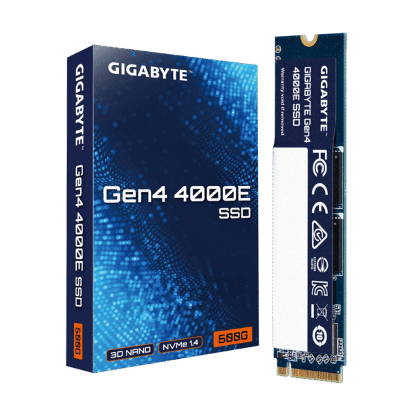 GIGABYTE Gen4 4000E 500GB NVMe SSD