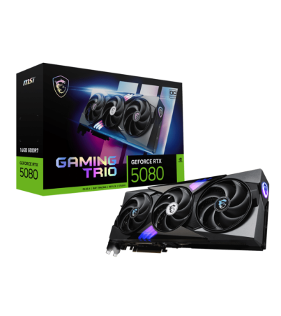 MSI GeForce RTX 5080 16G GAMING TRIO OC PLUS GRAPHIC CARD